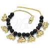 Oro Laminado Charm Bracelet, Gold Filled Style Elephant Design, Polished, Golden Finish, 03.63.2095.07 (01 MM Thickness, 7 Inches Length)