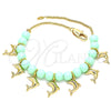 Oro Laminado Charm Bracelet, Gold Filled Style Dolphin Design, Polished, Golden Finish, 03.63.2096.07 (01 MM Thickness, 7 Inches Length)