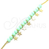 Oro Laminado Fancy Bracelet, Gold Filled Style Star Design, Polished, Golden Finish, 03.63.2097.07 (01 MM Thickness, 7 Inches Length)