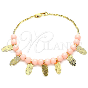 Gold Filled Bracelet — Fancy Bracelet Owl Design Polished 03.63. 01 MM — main product view — SKU 129977 | Oro Laminado brazalete — elegante Bracelet Owl diseño pulido 03.63. 01 MM — SKU 129977