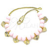 Oro Laminado Fancy Bracelet, Gold Filled Style Heart Design, Polished, Golden Finish, 03.63.2100.07 (01 MM Thickness, 7 Inches Length)