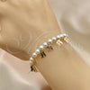 Oro Laminado Charm Bracelet, Gold Filled Style Little Boy and Little Girl Design, Polished, Golden Finish, 03.63.2101.07 (01 MM Thickness, 7 Inches Length)