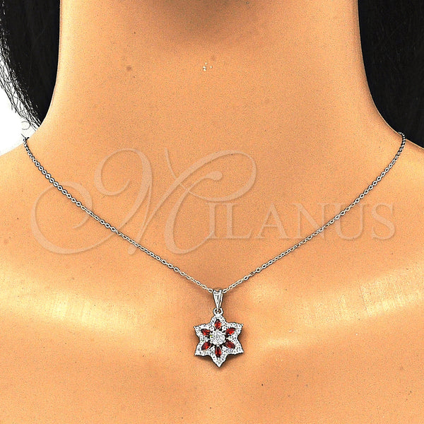 Sterling Silver Ring — Earring and Pendant Adult Set Flower Design with — alternate product view — SKU 129988 | Plata 925 anillo — Earring and Pendant Adult Set flor diseño with — SKU 129988