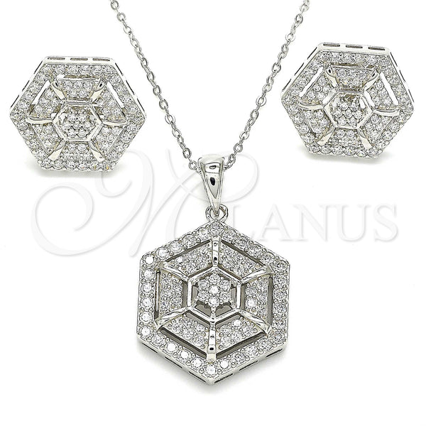 Sterling Silver Ring — Earring and Pendant Adult Set with White Cubic — alternate product view — SKU 129999 | Plata 925 anillo — Earring and Pendant Adult Set with blanco Cubic — SKU 129999