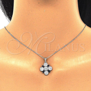 Sterling Silver Ring — Earring and Pendant Adult Set Flower Design with — main product view — SKU 130004 | Plata 925 anillo — Earring and Pendant Adult Set flor diseño with — SKU 130004