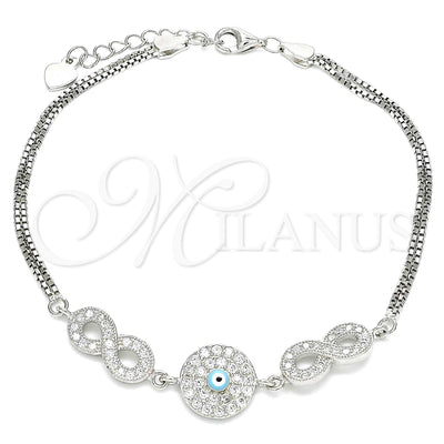Plateada Plata Esterlina Pulsera, vista principal del producto de Plata 925 por Mayoreo, vista principal del producto