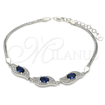 Plateada Plata Esterlina Pulsera, vista principal del producto de Plata 925 por Mayoreo, vista principal del producto