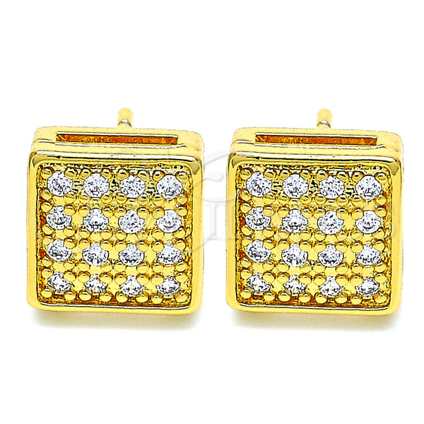 Gold Filled Ring — Stud Earring with White Cubic Zirconia Polished 02. — alternate product view — SKU 130105 | Oro Laminado anillo — Stud Earring with blanco Cubic Zirconia pulido 02. — SKU 130105