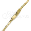 Oro Laminado ID Bracelet, Gold Filled Style Polished, Golden Finish, 03.63.2150.06 (03 MM Thickness, 6 Inches Length)