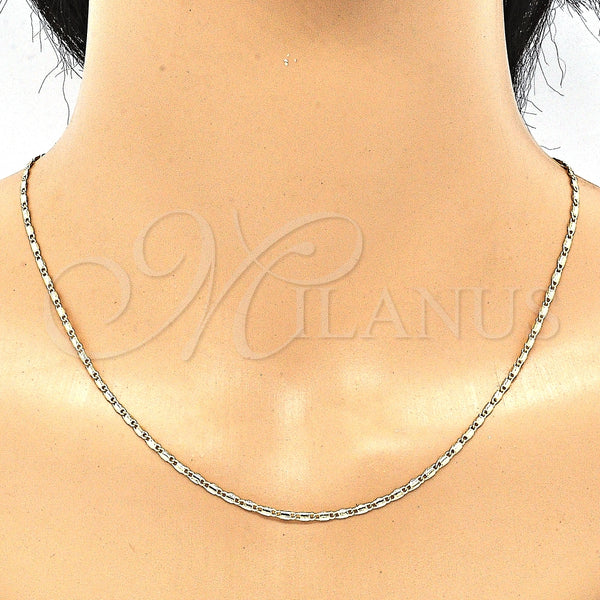 Gold Filled Necklace — Basic Necklace Polished 04. 0.60 Gauge 02 MM — alternate product view — SKU 130314 | Oro Laminado collar — básico Necklace pulido 04. 0.60 Gauge 02 MM — SKU 130314