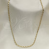 Oro Laminado Basic Necklace, Gold Filled Style Polished, Golden Finish, 04.213.0029.20 (0.60 Gauge, 02 MM Thickness, 20 Inches Length)