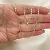 Oro Laminado Basic Necklace, Gold Filled Style Polished, Golden Finish, 04.213.0051.22 (02 MM Thickness, 22 Inches Length)