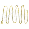 Oro Laminado Basic Necklace, Gold Filled Style Polished, Golden Finish, 04.213.0051.22 (02 MM Thickness, 22 Inches Length)