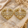 Oro Laminado Large Hoop, Gold Filled Style Nameplate Design, Polished, Golden Finish, 02.60.0153.55