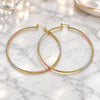 Oro Laminado Extra Large Hoop, Gold Filled Style Polished, Tricolor, 02.170.0296.70