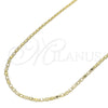 Oro Laminado Basic Necklace, Gold Filled Style Polished, Golden Finish, 04.213.0032.20 (02 MM Thickness, 20 Inches Length)