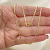 Oro Laminado Basic Necklace, Gold Filled Style Polished, Golden Finish, 04.213.0032.22 (02 MM Thickness, 22 Inches Length)