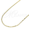 Oro Laminado Basic Necklace, Gold Filled Style Polished, Golden Finish, 04.213.0032.22 (02 MM Thickness, 22 Inches Length)