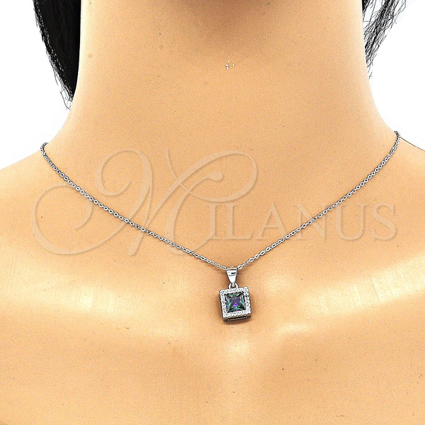 Sterling Silver Ring — Earring and Pendant Adult Set with Vitrail Medium — alternate product view — SKU 130367 | Plata 925 anillo — Earring and Pendant Adult Set with Vitrail Medium — SKU 130367