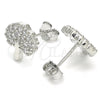Plateada Plata Esterlina Aretes, vista 4 de la galería del producto de Plata 925 por Mayoreo, vista adicional 4 del producto