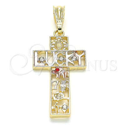 Gold Filled Gold-Filled Cross and Owl Pendant 05.351.0058 for wholesale, main product view