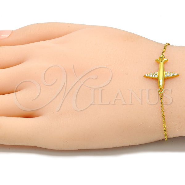 Sterling Silver Bracelet — Fancy Bracelet with White Micro Pave Polished 03. — alternate product view — SKU 130679 | Plata 925 brazalete — elegante Bracelet with blanco Micro Pave pulido 03. — SKU 130679