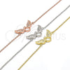 Sterling Silver Fancy Bracelet, with White Micro Pave, Polished, Golden Finish, 03.336.0065.2.08 (01 MM Thickness, 8 Inches Length)