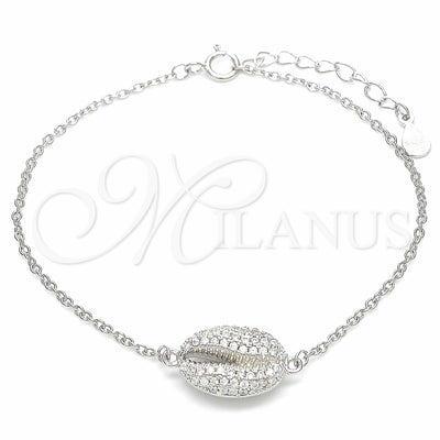 Sterling Silver Fancy Bracelet, with White Cubic Zirconia, Polished, Rhodium Finish, 03.336.0087.07 (01 MM for wholesale, main product view
