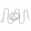 Sterling Silver Fancy Bracelet, with White Micro Pave, Polished, Rhodium Finish, 03.336.0089.07 (01 MM Thickness, 7 Inches Length)