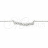 Sterling Silver Pendant Necklace, with White Cubic Zirconia, Polished, Rhodium Finish, 04.336.0140.16 (01 MM Thickness, 16 Inches Length)