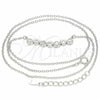 Sterling Silver Pendant Necklace, with White Cubic Zirconia, Polished, Rhodium Finish, 04.336.0140.16 (01 MM Thickness, 16 Inches Length)