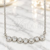 Sterling Silver Pendant Necklace, with White Cubic Zirconia, Polished, Rhodium Finish, 04.336.0140.16 (01 MM Thickness, 16 Inches Length)