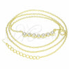 Sterling Silver Pendant Necklace, with White Cubic Zirconia, Polished, Golden Finish, 04.336.0140.2.16 (01 MM Thickness, 16 Inches Length)