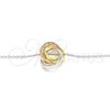 Sterling Silver Pendant Necklace, Polished, Tricolor, 04.336.0143.16 (01 MM Thickness, 16 Inches Length)