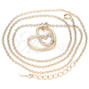 Sterling Silver Pendant Necklace, Heart Design, with White Cubic Zirconia, Polished, Rose Gold Finish, 04.336.0027.1.16 (01 MM Thickness, 16 Inches Length)
