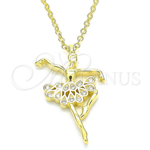 Sterling Silver Necklace — Pendant Necklace with White Cubic Zirconia Polished 04. — main product view — SKU 130777 | Plata 925 collar — Pendant Necklace with blanco Cubic Zirconia pulido 04. — SKU 130777