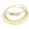 Sterling Silver Pendant Necklace, with White Cubic Zirconia, Polished, Golden Finish, 04.336.0003.2.16 (01 MM Thickness, 16 Inches Length)