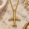 Sterling Silver Pendant Necklace, with White Cubic Zirconia, Polished, Golden Finish, 04.336.0159.2.16 (01 MM Thickness, 16 Inches Length)