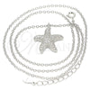 Sterling Silver Pendant Necklace, with White Cubic Zirconia, Polished, Rhodium Finish, 04.336.0170.16 (01 MM Thickness, 16 Inches Length)