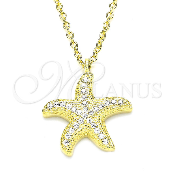 Sterling Silver Necklace — Pendant Necklace with White Cubic Zirconia Polished 04. — main product view — SKU 130793 | Plata 925 collar — Pendant Necklace with blanco Cubic Zirconia pulido 04. — SKU 130793