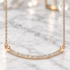 Sterling Silver Pendant Necklace, Heart Design, with White Cubic Zirconia, Polished, Rose Gold Finish, 04.336.0182.1.16 (01 MM Thickness, 16 Inches Length)