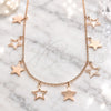 Sterling Silver Pendant Necklace, Star Design, Polished, Rose Gold Finish, 04.336.0184.1.16 (01 MM Thickness, 16 Inches Length)