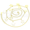 Sterling Silver Pendant Necklace, Star Design, Polished, Golden Finish, 04.336.0184.2.16 (01 MM Thickness, 16 Inches Length)