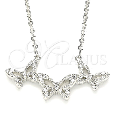 Sterling Silver Butterfly Necklace 04.336.0190.16 for wholesale, main product view