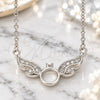 Sterling Silver Pendant Necklace, with White Cubic Zirconia, Polished, Rhodium Finish, 04.336.0197.16 (01 MM Thickness, 16 Inches Length)