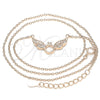 Sterling Silver Pendant Necklace, with White Cubic Zirconia, Polished, Rose Gold Finish, 04.336.0197.1.16 (01 MM Thickness, 16 Inches Length)