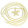 Sterling Silver Pendant Necklace, with White Cubic Zirconia, Polished, Golden Finish, 04.336.0203.2.16 (01 MM Thickness, 16 Inches Length)