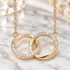 Sterling Silver Pendant Necklace, with White Cubic Zirconia, Polished, Rose Gold Finish, 04.336.0030.1.16 (01 MM Thickness, 16 Inches Length)