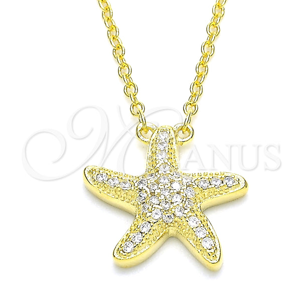 Sterling Silver Necklace — Pendant Necklace with White Cubic Zirconia Polished 04. — main product view — SKU 130903 | Plata 925 collar — Pendant Necklace with blanco Cubic Zirconia pulido 04. — SKU 130903