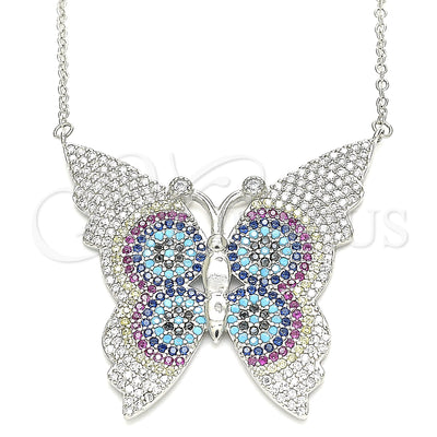 Sterling Silver Butterfly Necklace 04.336.0216.16 — main product image — SKU 130919 | Collar de Plata Esterlina 04.336.0216.16 — imagen principal del producto — SKU 130919